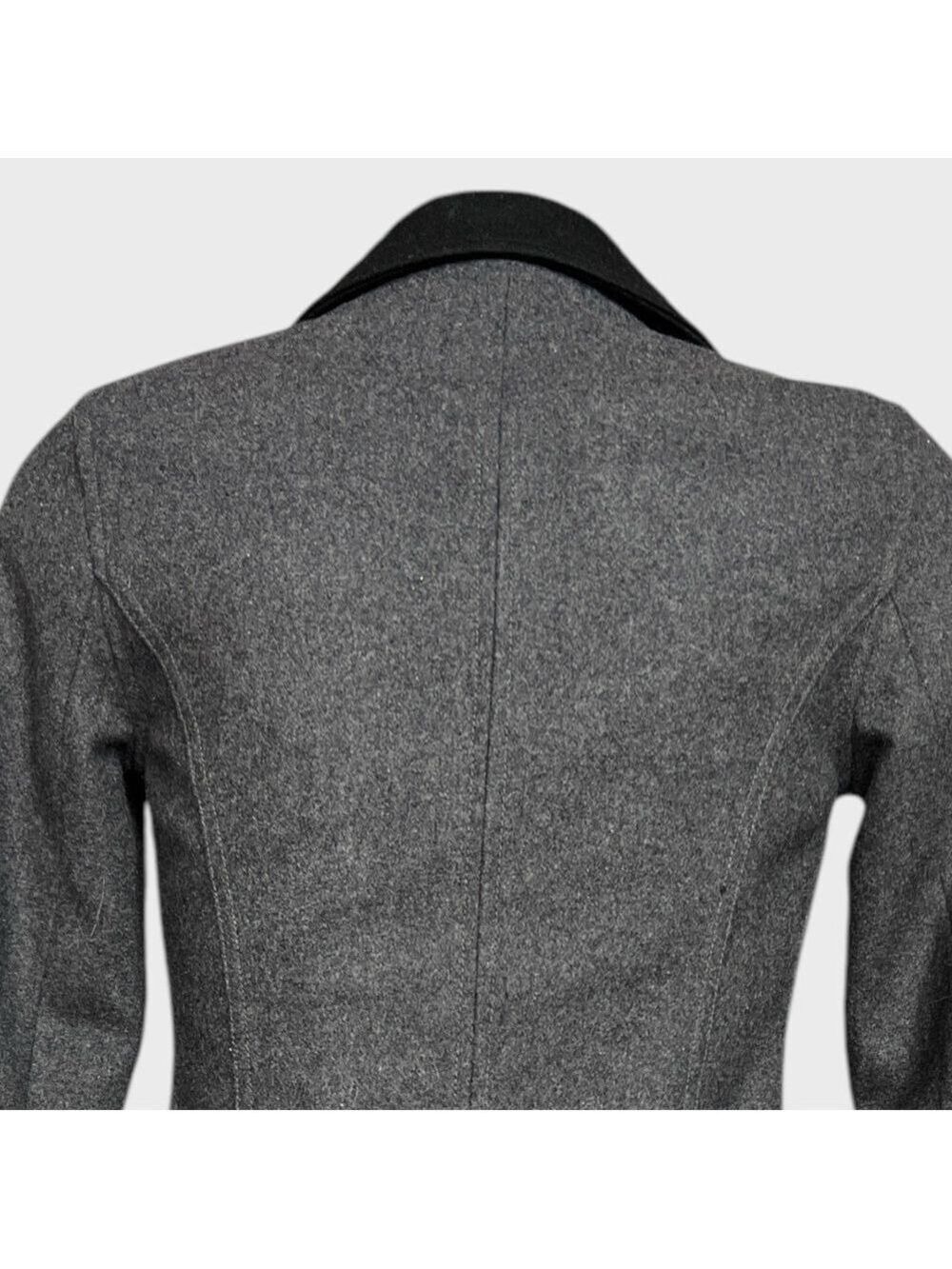 NEW Vans Womens XS PIKE Jacket Black Gray NWOT $128 Moto style Wool Punk Gothic - Picture 10 of 16